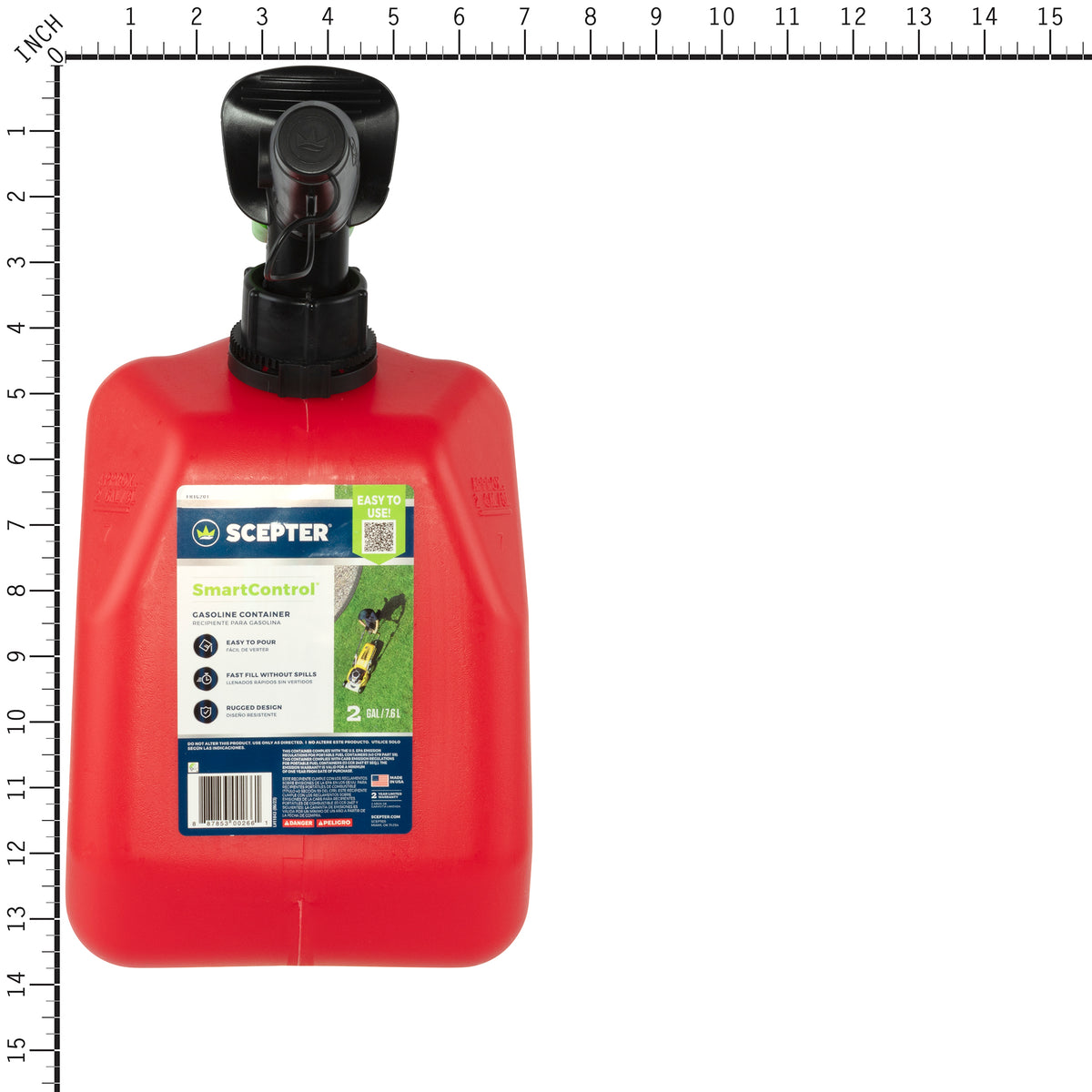 Scepter FR1G253 Smart Control Gas Can, 2 Gallon