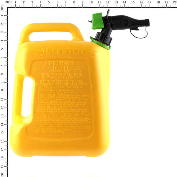 Scepter FSCD552 Smart Control Diesel Can, 5 Gallon with Funnel
