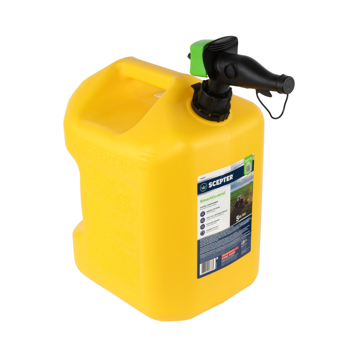 Scepter FSCD571 Smart Control Rear Handle Diesel Can, 5 Gallon