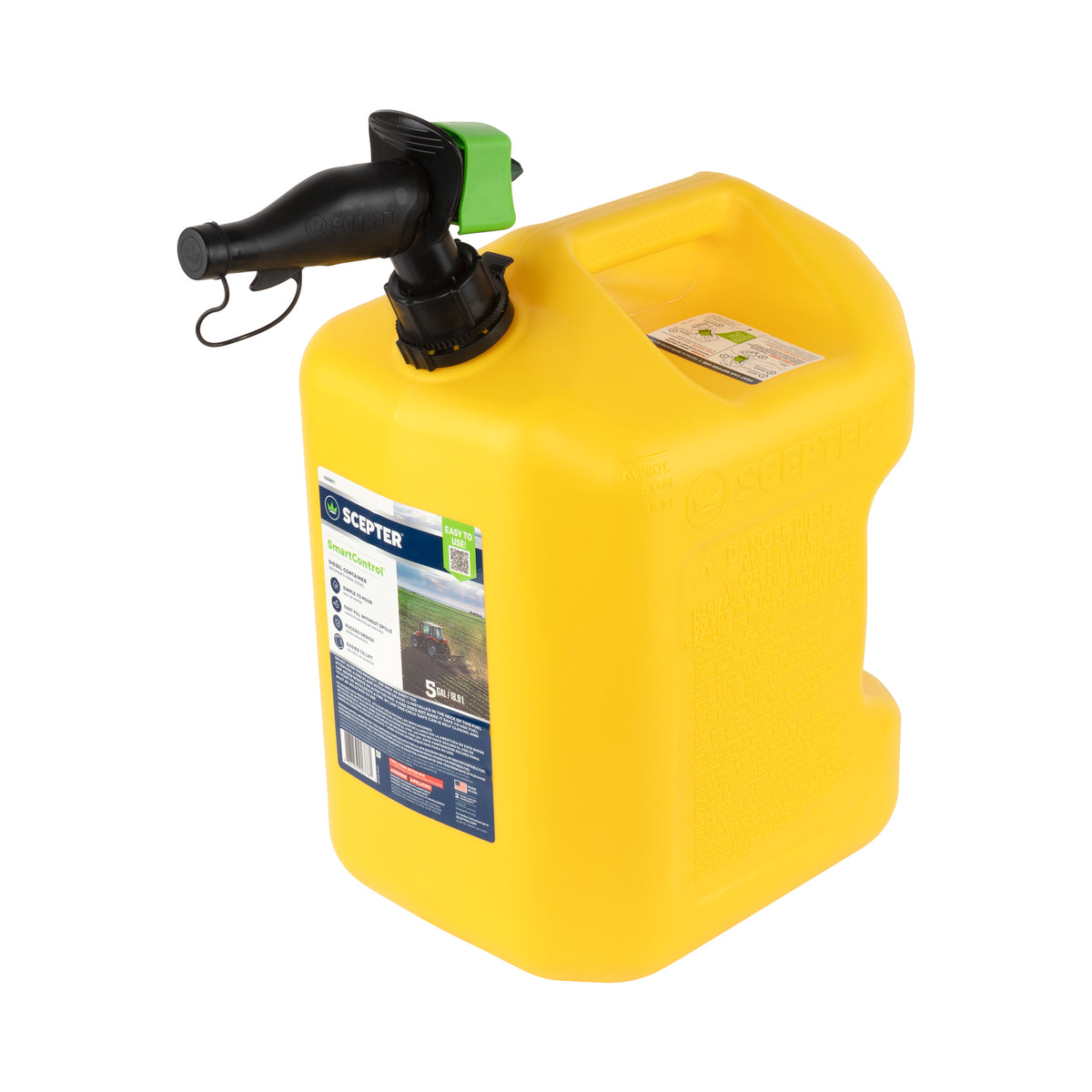 Scepter FSCD571 Smart Control Rear Handle Diesel Can, 5 Gallon