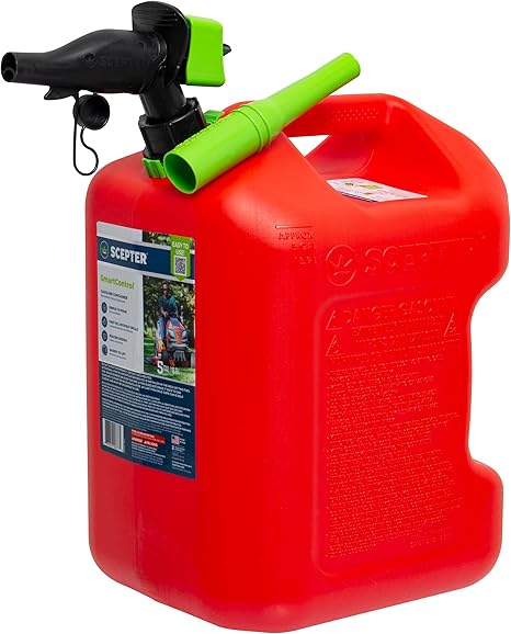 Scepter FSCG552 Smart Control Gas Can, 5 Gallon with Funnel
