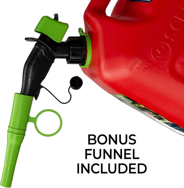 Scepter FSCG552 Smart Control Gas Can, 5 Gallon with Funnel