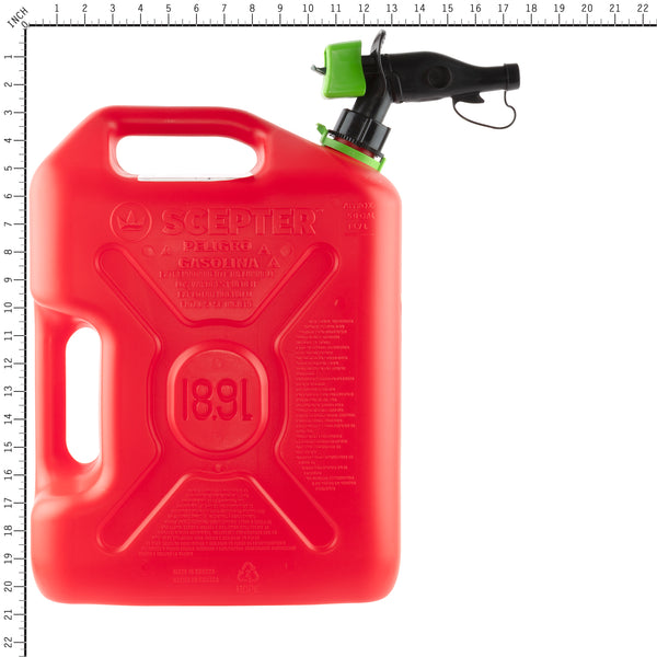 Scepter FSCRVG5 Smart Control Military Style Gas Can, 5 Gallon
