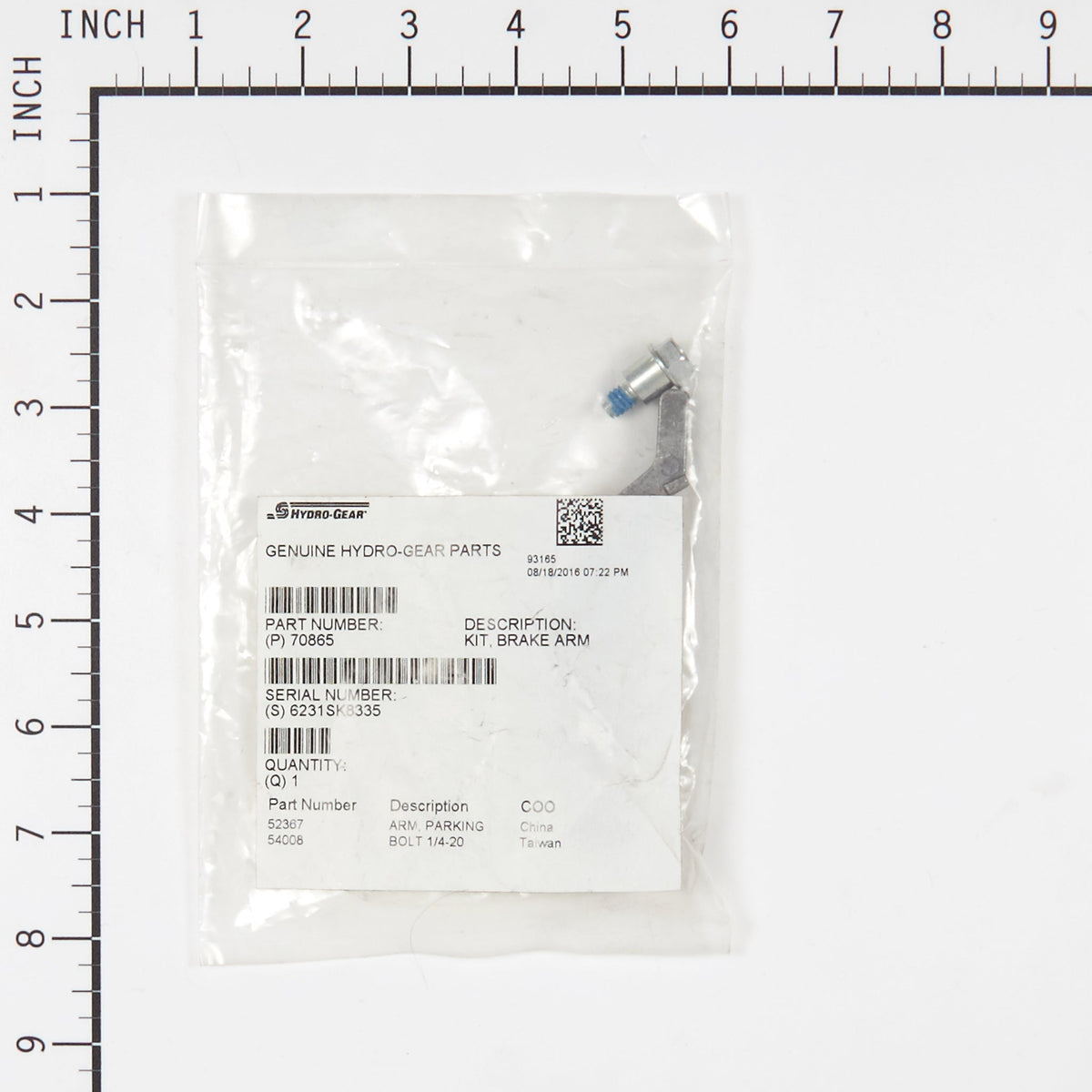 Hydro Gear 70865 Brake Arm Kit