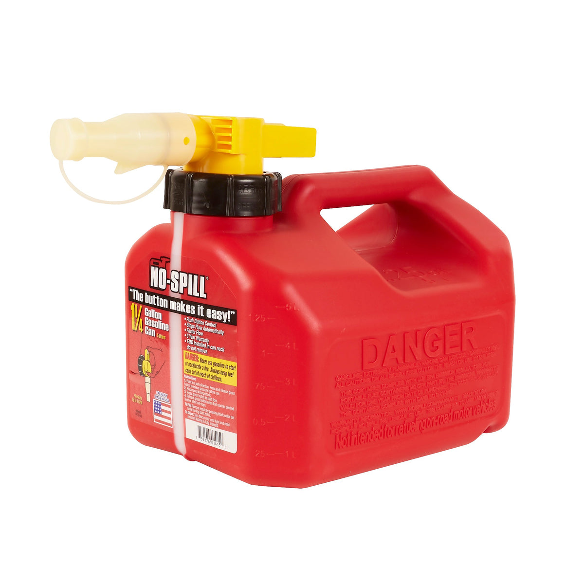 No Spill 1415 1.25 Gallon Gasoline Gas Can