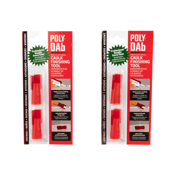 Poly Dab PD4 Poly Dab Caulking Tool - 2 Packages (4 Total Tools)