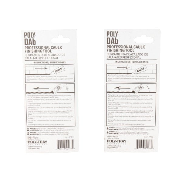 Poly Dab PD4 Poly Dab Caulking Tool - 2 Packages (4 Total Tools)