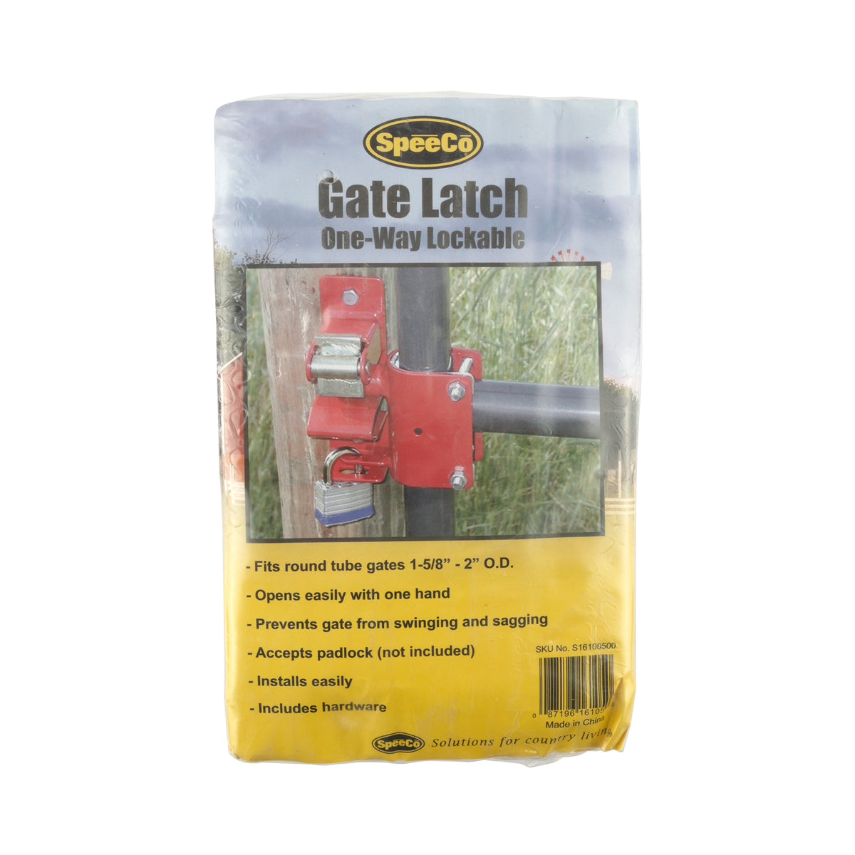 SpeeCo S16100500 Lockable One Way Gate Latch