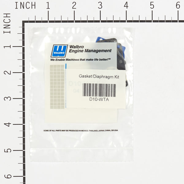 Walbro D10-WTA Diaphragm Gasket Kit