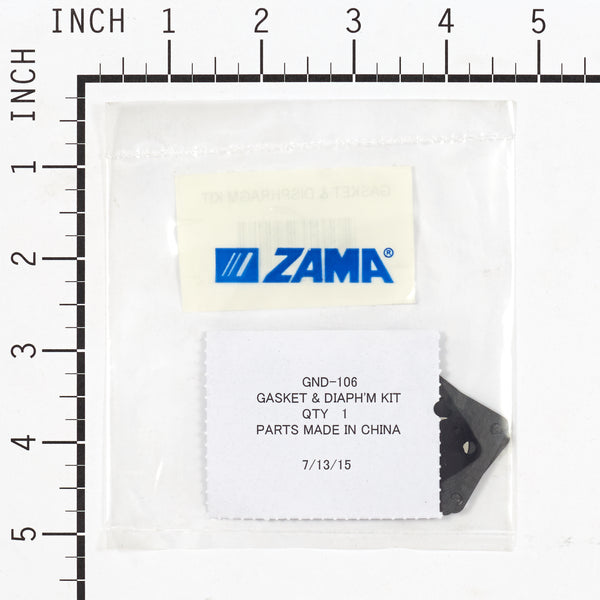Zama GND-106 Gasket & Diaphragm Kit