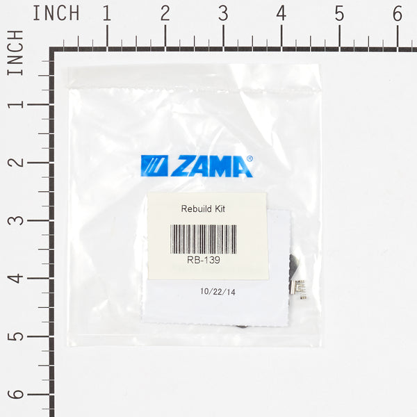 Zama RB-139 Carburetor Overhaul Kit
