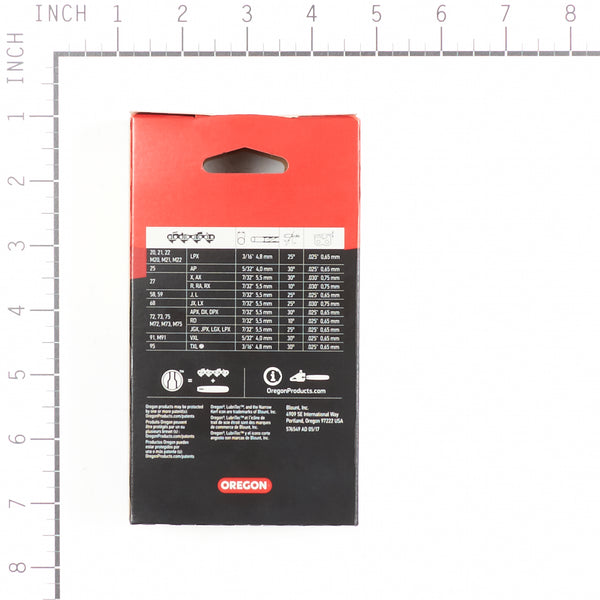 Oregon 75CJ091G 3/8" Super Guard Chisel Chain, Square Ground