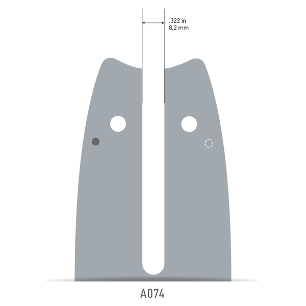 Oregon 180TXLBA074 18" Speedcut Guide Bar, .325"