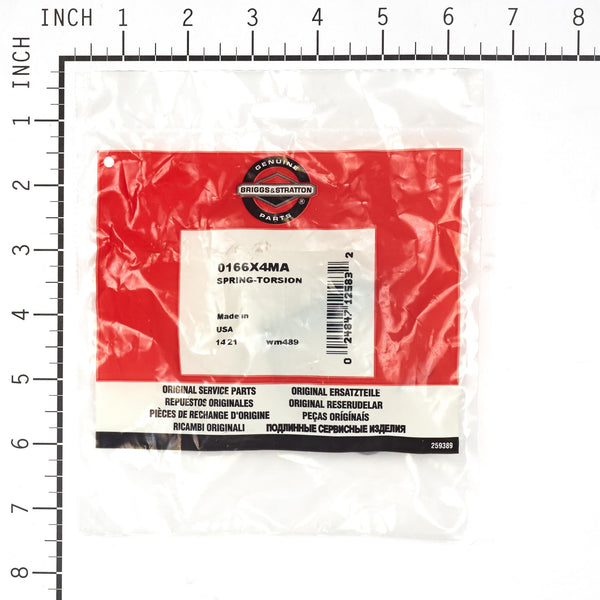 Briggs & Stratton 0166X4MA Torsion Spring