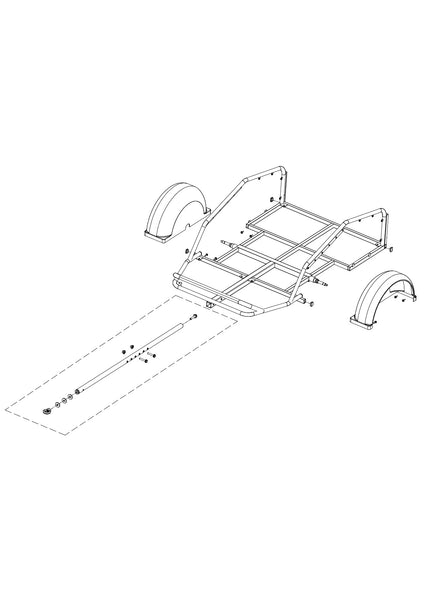Snowdog 8177-9916-0000 TOWBAR HITCH Assembly