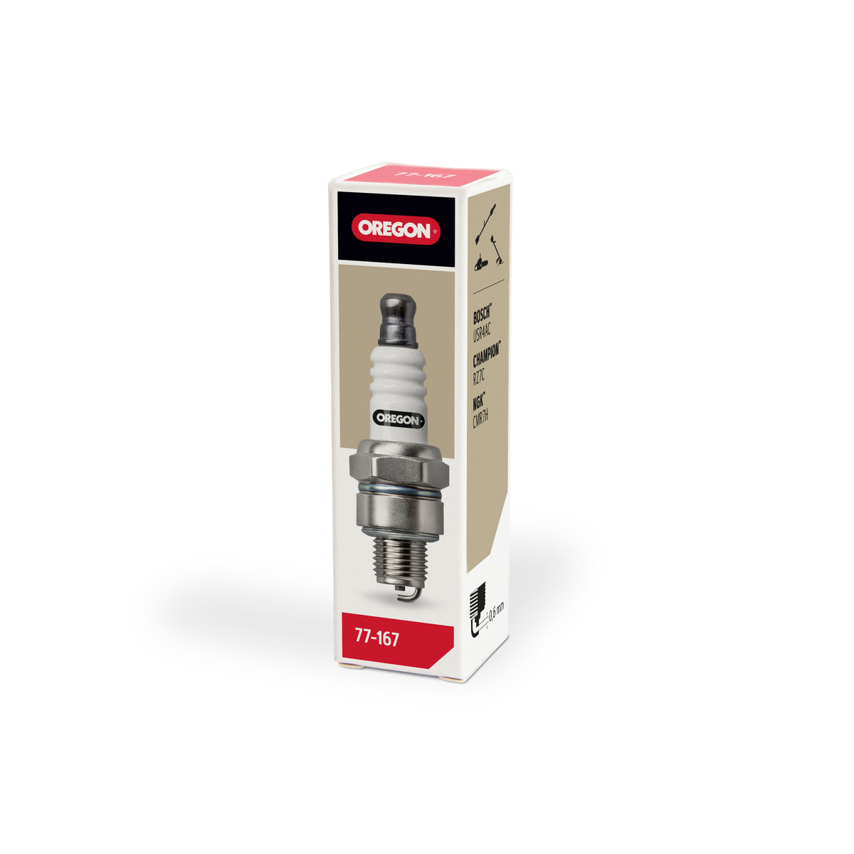 Oregon 77-167 Spark Plug Compatible w/ NGK CMR7H