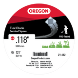 Oregon 21-602 Flexiblade, Serrated .118 X 121'