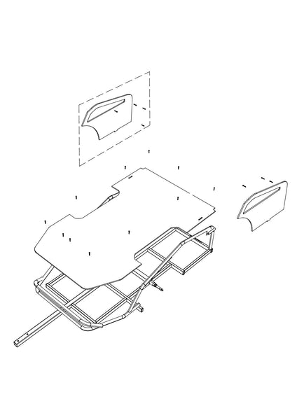 Snowdog 8177-9913-0000 RIGHT PLYWOOD PLATFORM Kit