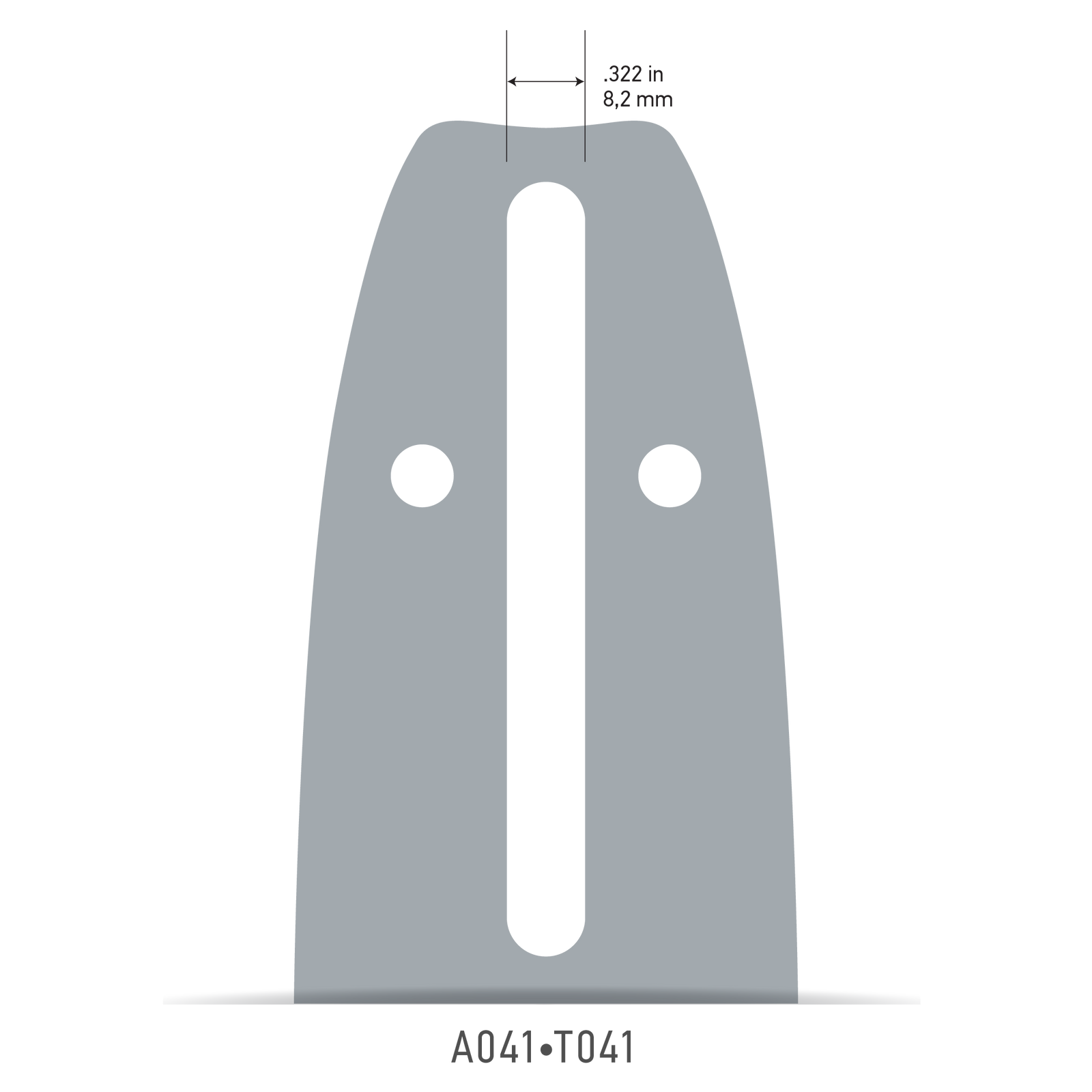 Oregon 140SDET041 14" Single Rivet Guide Bar for 91 Series