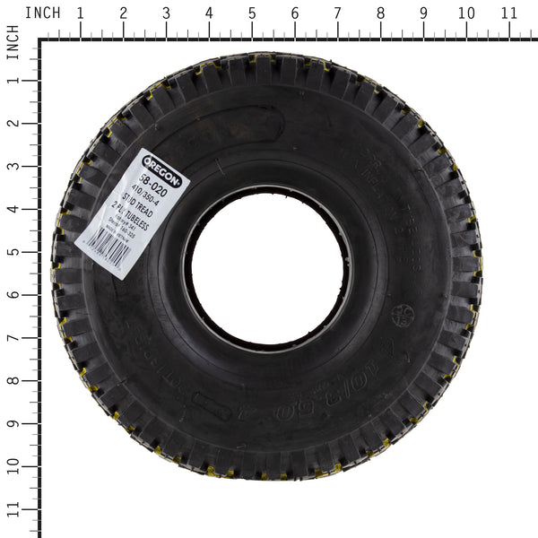 Oregon 58-020 OREGON TIRE,410/350-4 STUD 2PL