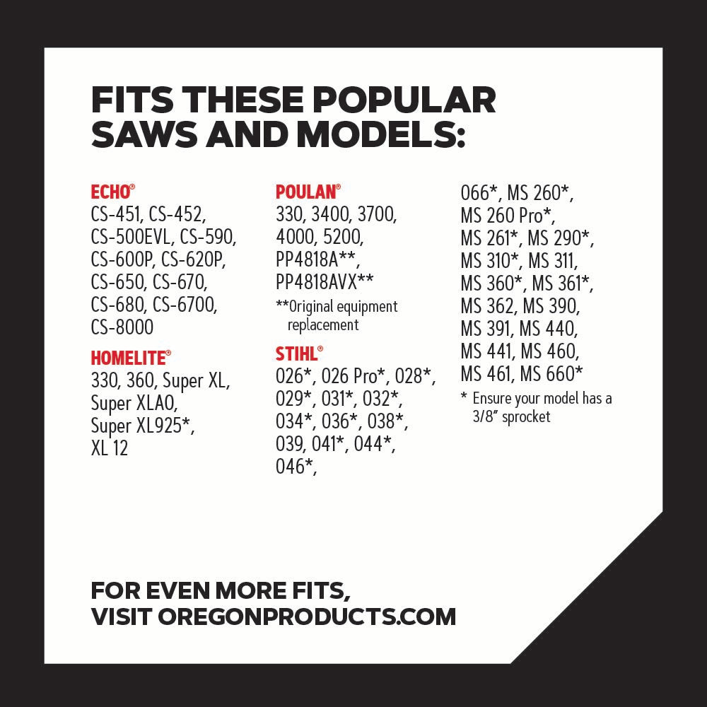 Oregon 72EXL066G PowerCut Saw Chain  3/8