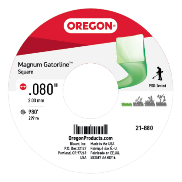 Oregon 21-880 Trimmer Line: Square Gatorline