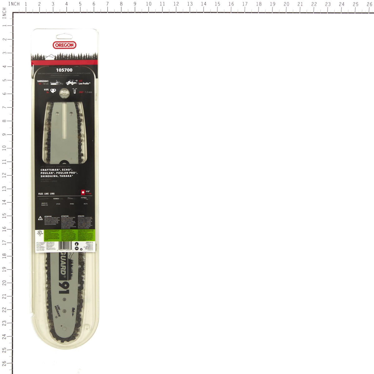 Oregon 105700 16" Bar and Chain Combo Kit