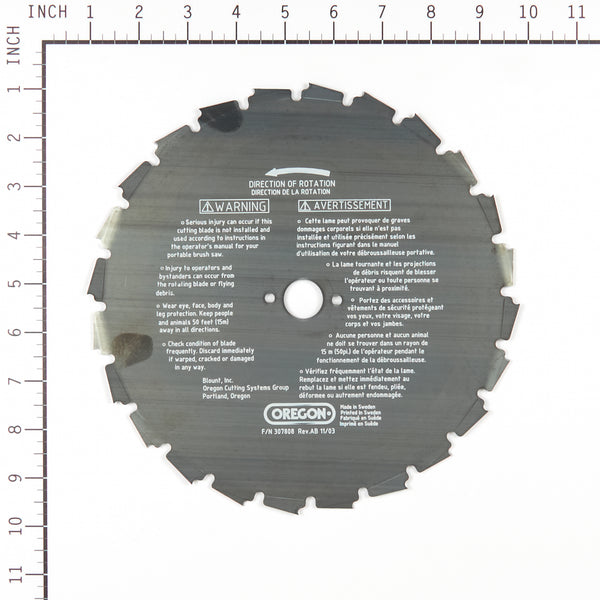 Oregon 41-932 Brush Cutter Blade, 9" 24 Tooth Compatible with EIA series