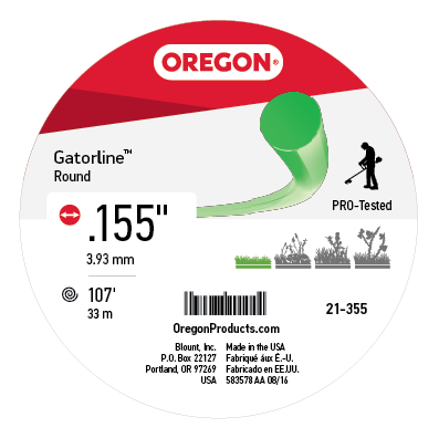 Oregon 21-355 GATORLINE,ROUND .155 1LB DONUT