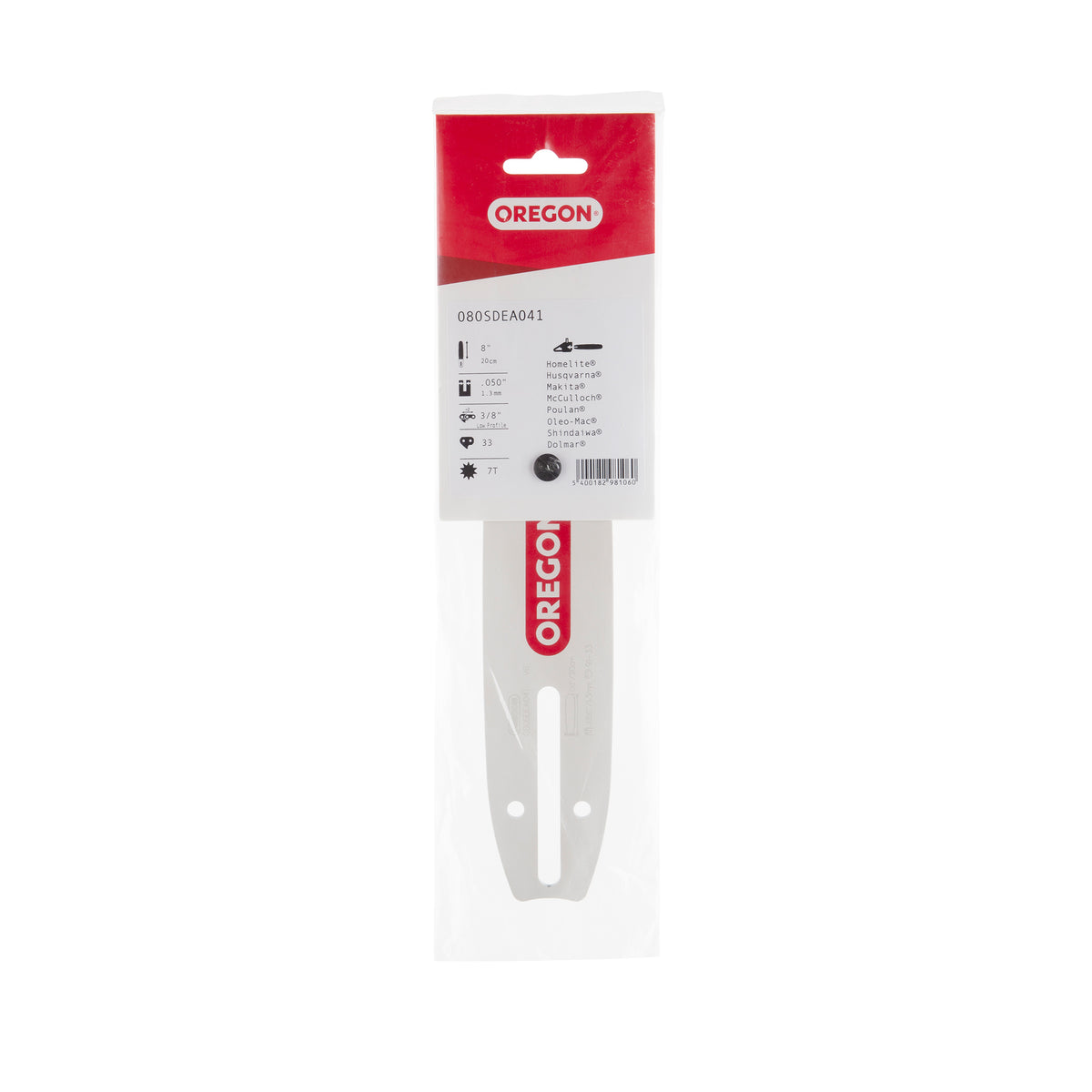 Oregon 080SDEA041 8" Chainsaw Guide Bar, 91 Series