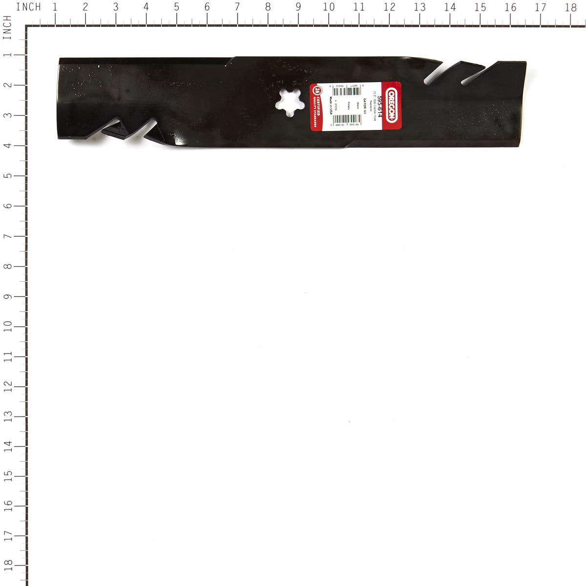 Oregon 595-614 Gator G5 Mower Blade, 15-1/2" Compatible w/ AYP Series