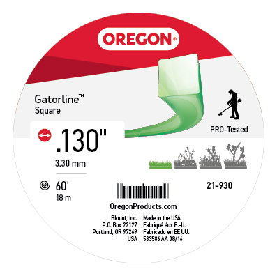 Oregon 21-930 Trimmer Line: Square Gatorline