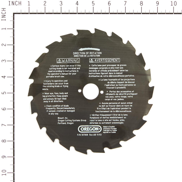 Oregon 41-935 Brush Cutter Blade, 8" 22 Teeth Compatible with Maxi Series.