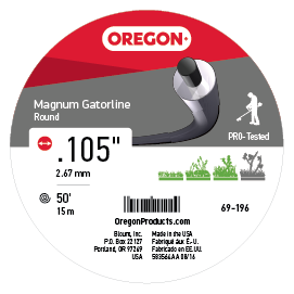 Oregon 69-196 GATORLINE,MAGNUM ROUND .105 50