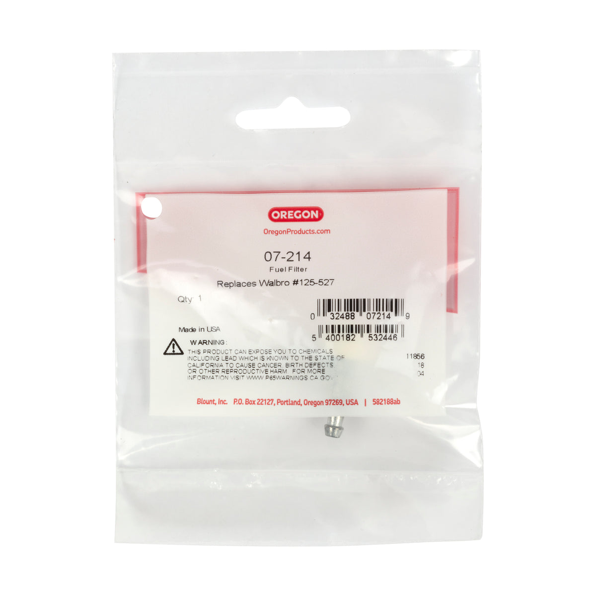 Oregon 07-214 Fuel Filter