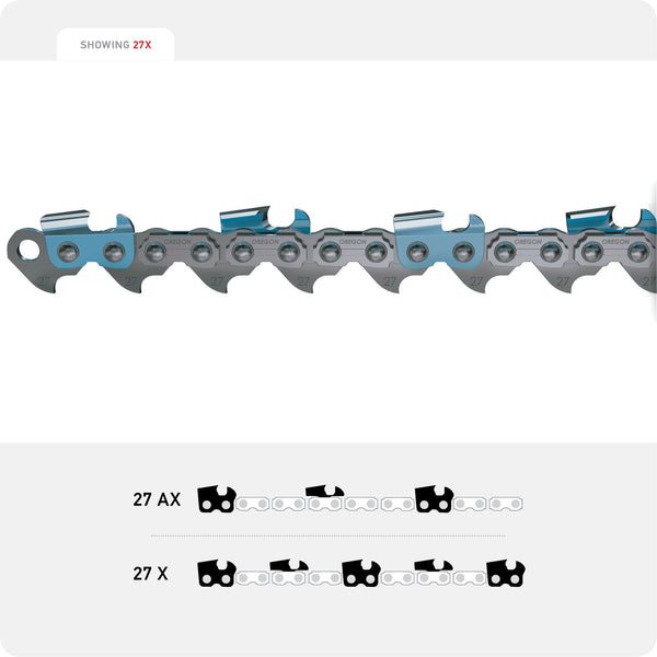 Oregon 27AX100U VERSACUT SAW CHAIN  .404   SKI