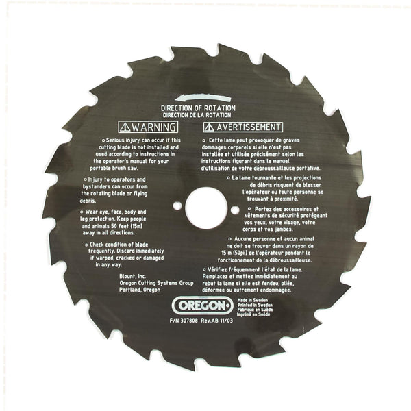 Oregon 41-935 Brush Cutter Blade, 8" 22 Teeth Compatible with Maxi Series.