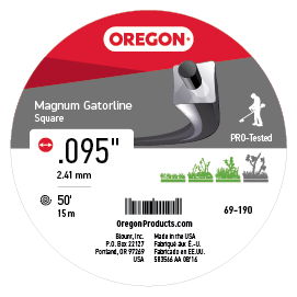 Oregon 69-190 GATORLINE,MAGNUM SQUARE .095 5