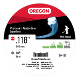 Oregon 20-123 GATORLINE,PLATINUM .118 1LB DO