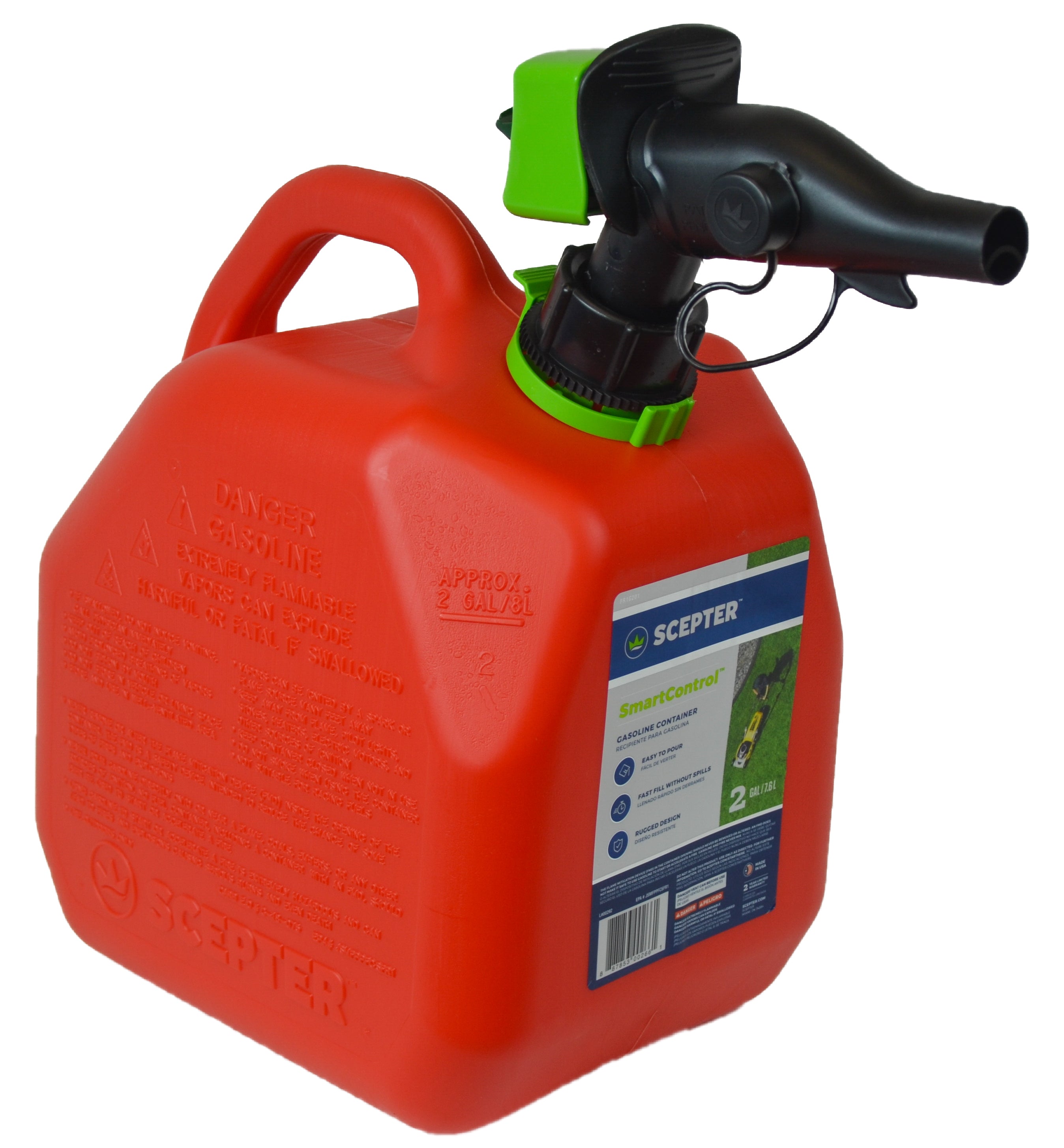 Scepter FR1G201 Scepter SmartControl™ Gas Can, 2 Gallon