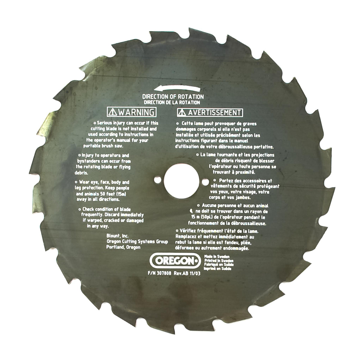 Oregon 41-937 Brush Cutter Blade, 9" 24 Teeth Compatible w/ Maxi Series