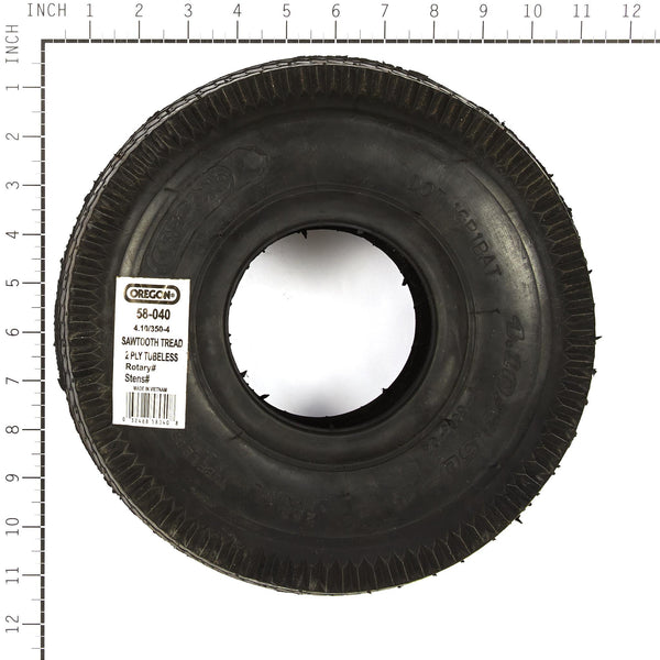 Oregon 58-040 OREGON TIRE,410/350-4 SAWTOOTH