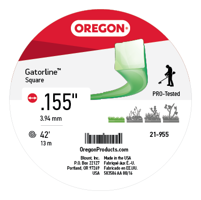 Oregon 21-955 Gatorline,Square .155 1/2Lb Do