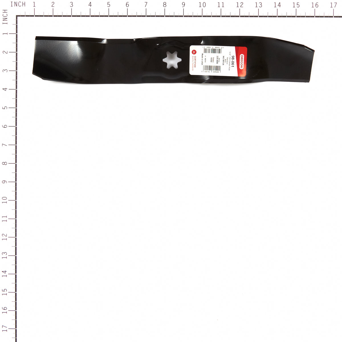 Oregon 98-061 Mower Blade, 14-7/8" Compatible w/ MTD 942-0612A