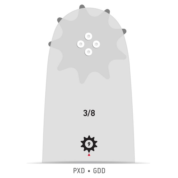 Oregon 160PXDD176 16" AdvanceCut Guide Bar, 3/8"