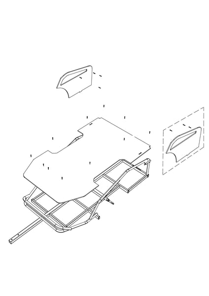 Snowdog 8177-9914-0000 LEFT PLYWOOD PLATFORM Kit