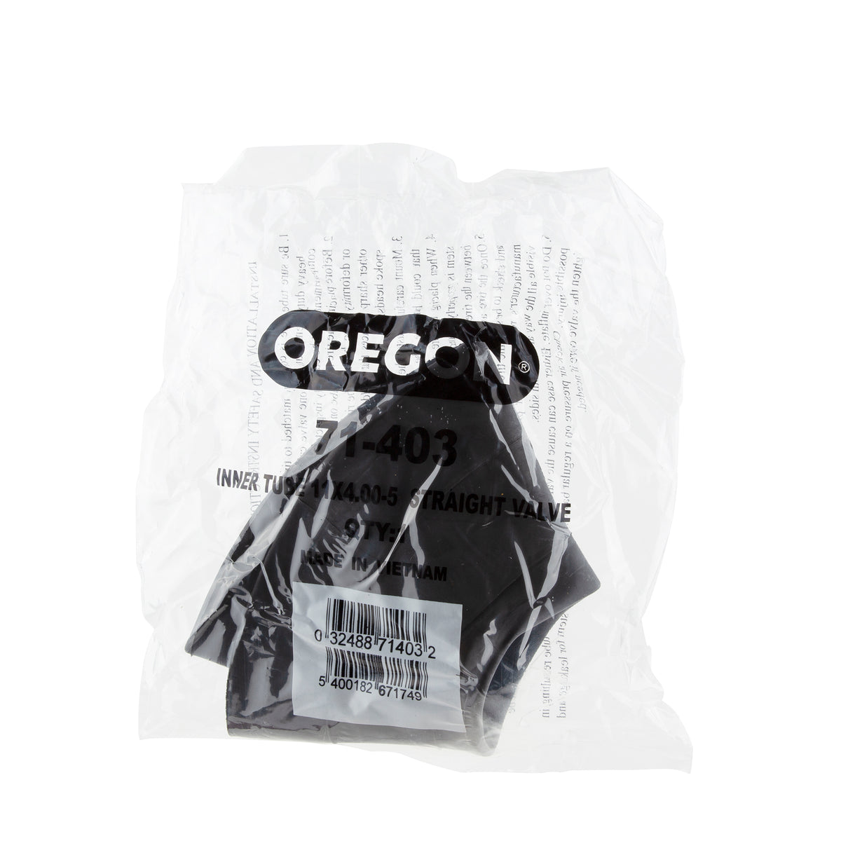 Oregon 71-403 Straight Valve Innertube 11 x 400-5