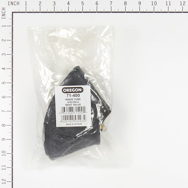 Oregon 71-400 INNERTUBE 410/350-4 BENT VALVE