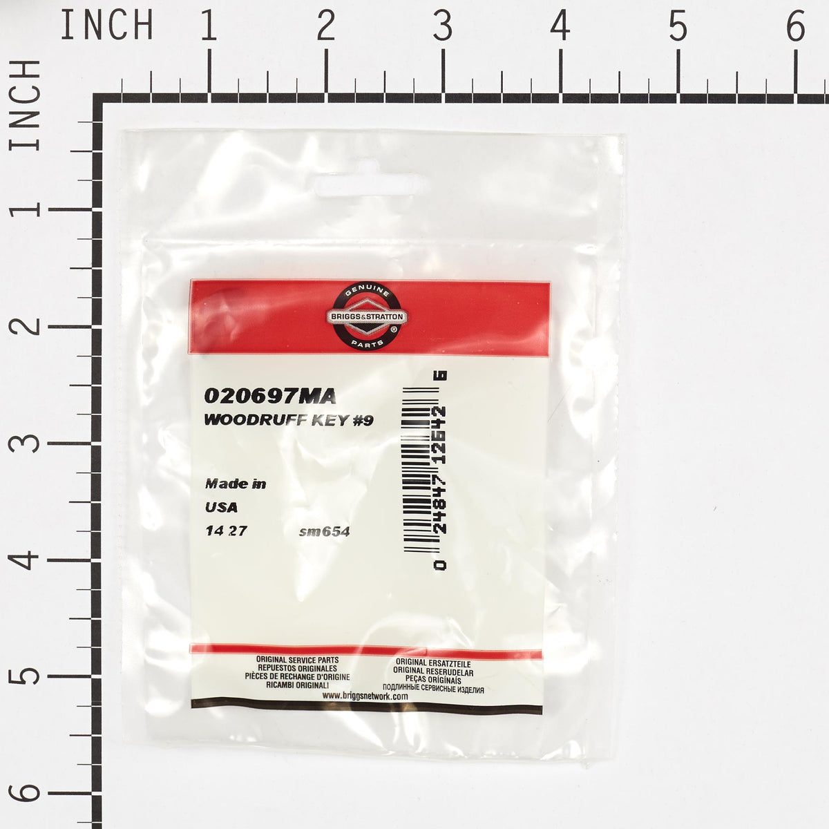 Briggs & Stratton 020697MA Woodruff Key - #9