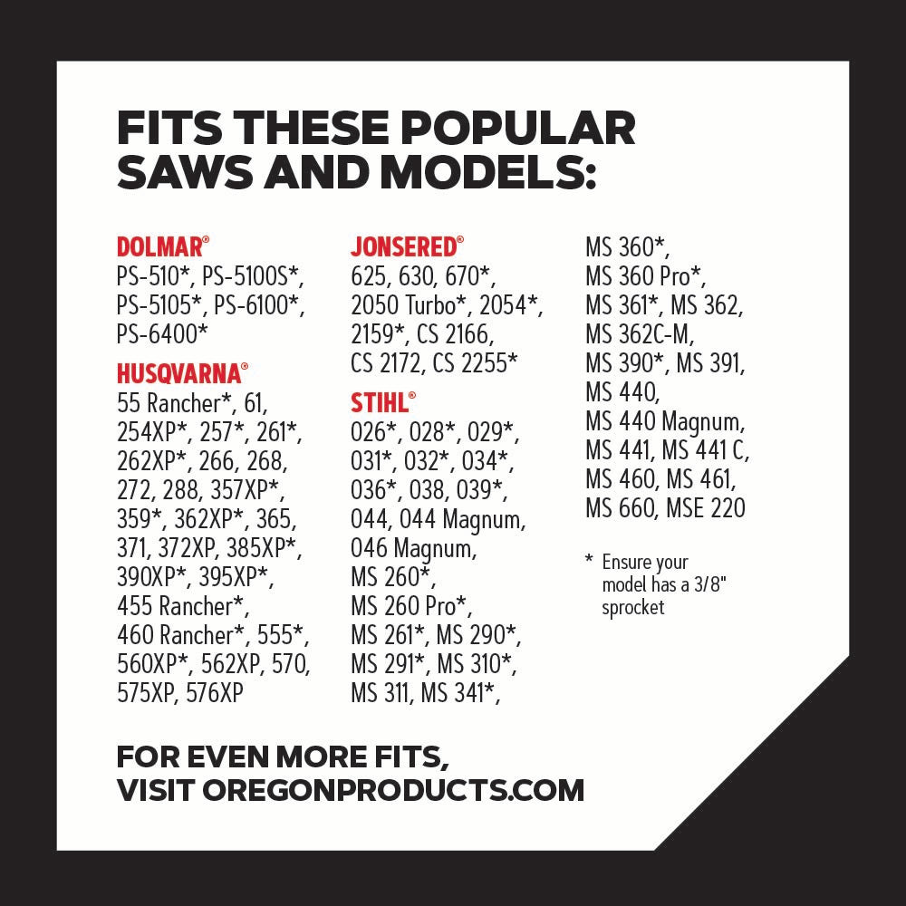 Oregon 72EXJ072G PowerCut Saw Chain, 3/8, SKIP